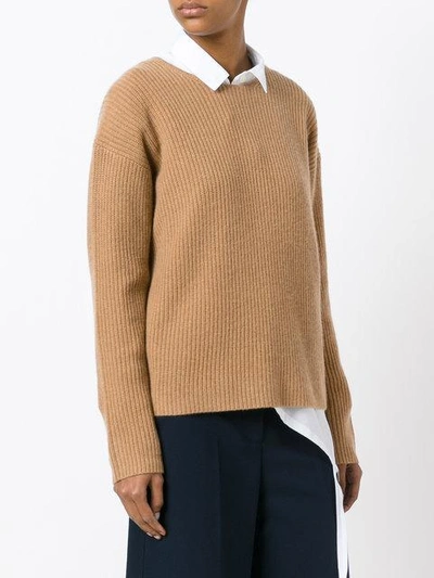 Shop Theory Cashmere Twylina Jumper In Brown