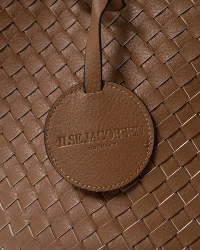 Ilse Jacobsen Reversible Braided Shopper In Brown