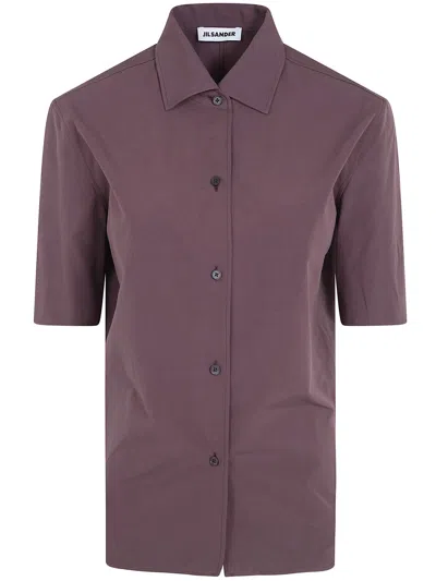 Jil Sander 150 Oversized Shirt In Brown