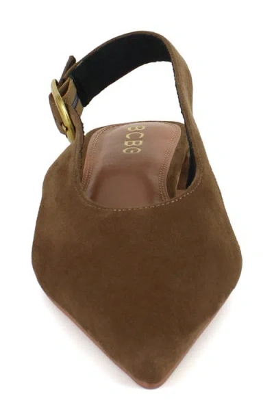 Bcbg Leonora Slingback Pointed Toe Pump In Brown