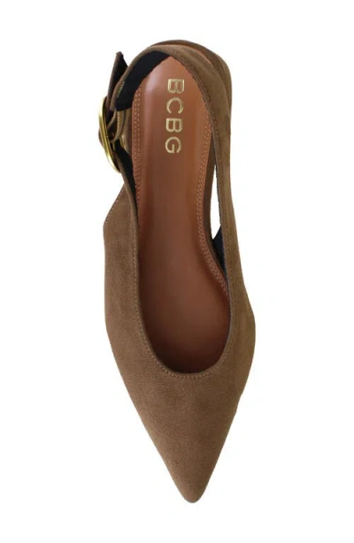 Bcbg Leonora Slingback Pointed Toe Pump In Brown