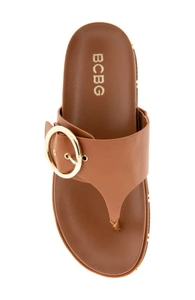 Bcbg Belen Platform Flip Flop In Brown