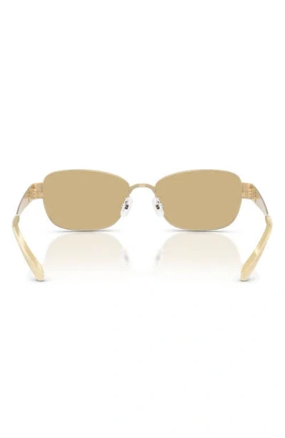 Tory Burch 55mm Rectangular Sunglasses In White