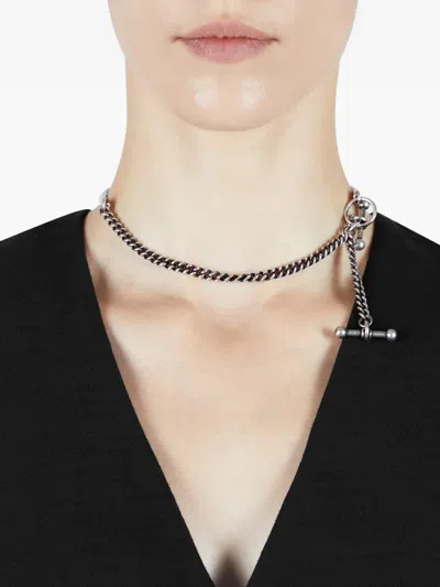 Ann Demeulemeester Cally Chain Pendant Necklace In Pattern