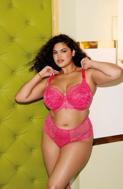 Elomi Plus Size Darcie Full Coverage Brief In Pink