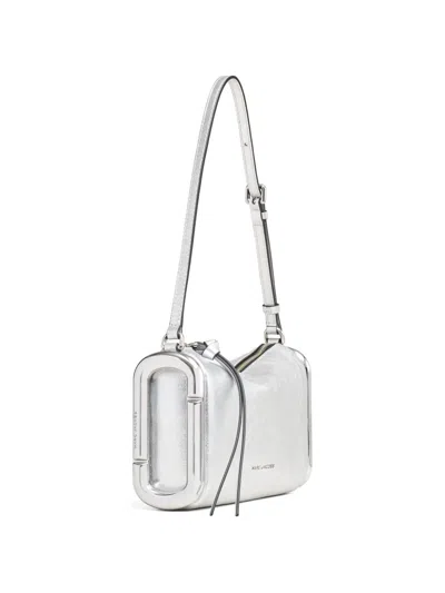 Marc Jacobs Scene Small Leather Shoulder Bag In Silver