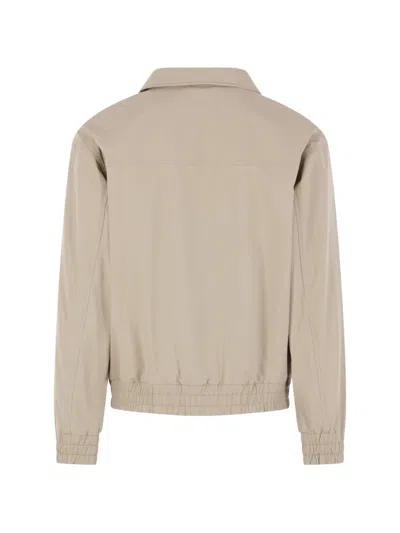 Aspesi Elasticated-trim Jacket In Neutral