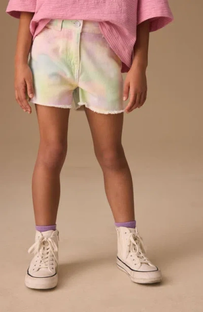 Next Tie Dye Denim Shorts In Multi