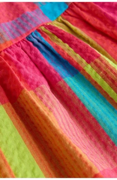 Next Kids' Rainbow Check Romper In Multi