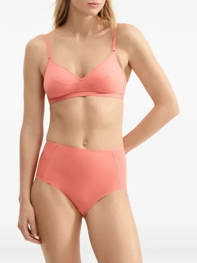 Eres Lydia Soyeuse Wireless Triangle Bra In Brown