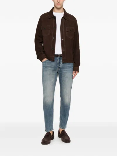 Michael Coal Faded-effect Jeans In Blue