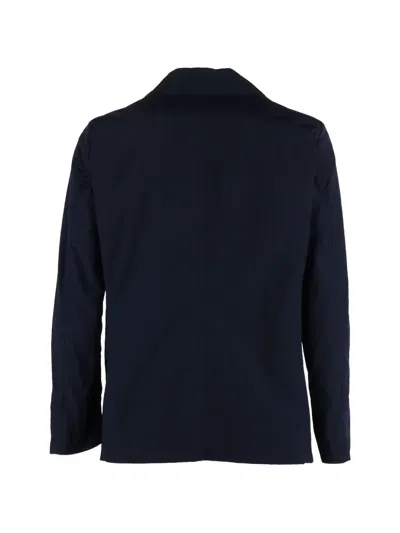 Camplin Double-breasted Storm Jacket In Blue