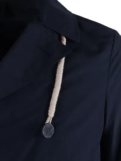 Camplin Double-breasted Storm Jacket In Blue