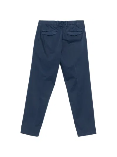 Michael Coal Belt-loop Trousers In Blue