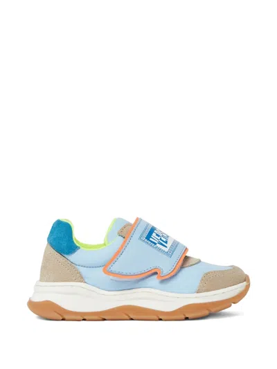 Versace Greca-print Touch-strap Sneakers In Multi