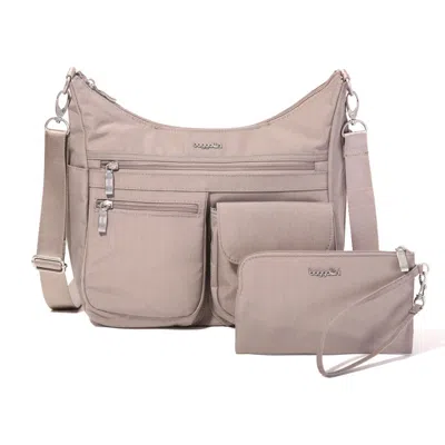 Baggallini Modern Everywhere Bagg Emf Blocking Pocket In Neutral