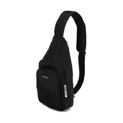 Baggallini The Travel Smart Edit Securtex Anti Theft Daytripper Sling Bag In Black