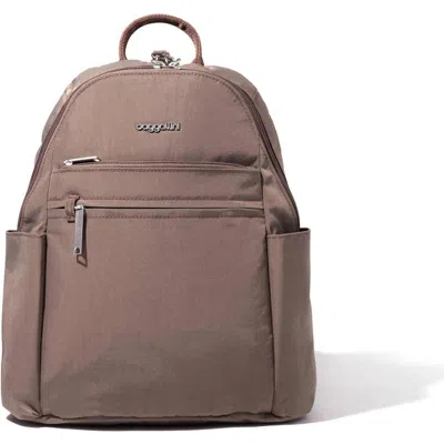 Baggallini Securtex Anti-theft Vacation Backpack In Brown