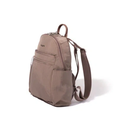 Baggallini Securtex Anti-theft Vacation Backpack In Brown