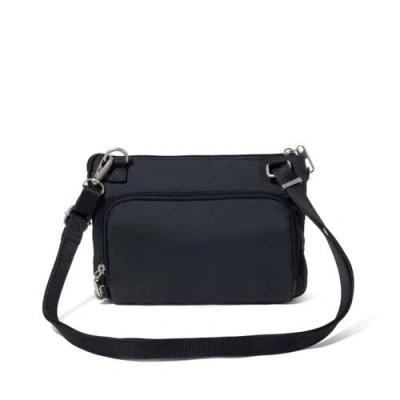 Baggallini Securtex Anti-theft Stash Crossbody In Blue