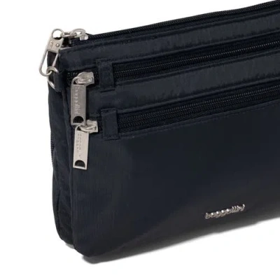 Baggallini Securtex Anti-theft Stash Crossbody In Blue