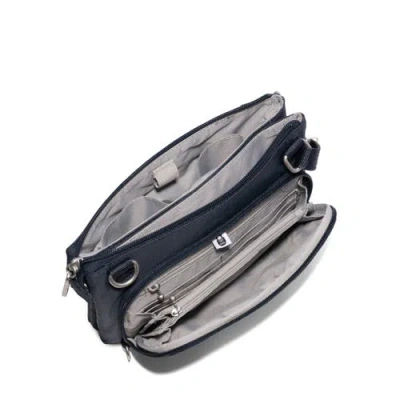Baggallini Securtex Anti-theft Stash Crossbody In Blue