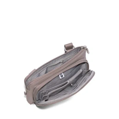 Baggallini Securtex Anti-theft Mini Wallet Crossbody In Gray