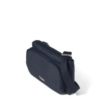 Baggallini Securtex Anti-theft Mini Wallet Crossbody In Blue