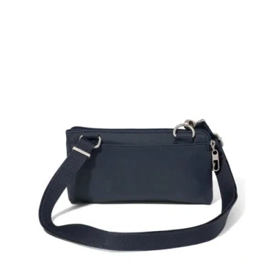 Baggallini Securtex Anti-theft Mini Wallet Crossbody In Blue