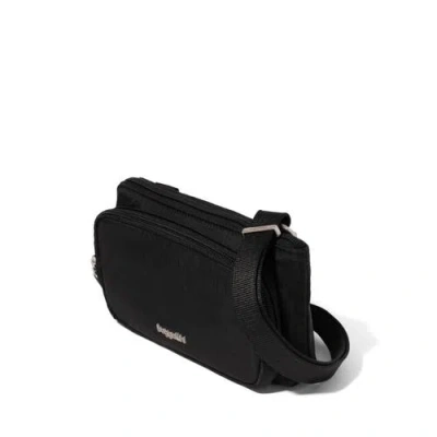 Baggallini Securtex Anti-theft Mini Wallet Crossbody In Black