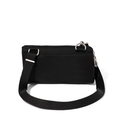 Baggallini Securtex Anti-theft Mini Wallet Crossbody In Black