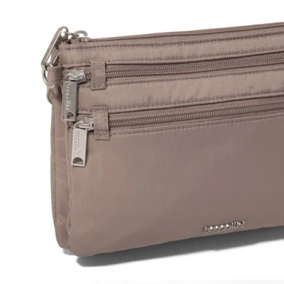 Baggallini Securtex Anti-theft Stash Crossbody In Gray