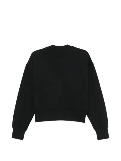 Msgm Logo Embellished Sweatshirt In Black