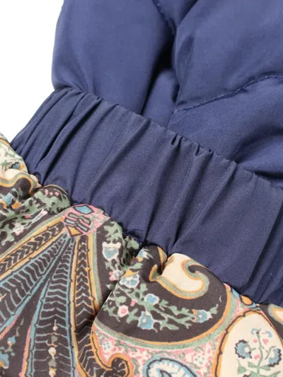 Pre-owned Etro 2010s Quilted Jacket In Blue