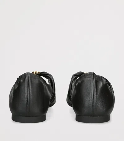 Loewe Pebble Sabot In Soft Lamb Nappa Leather In Black In Black