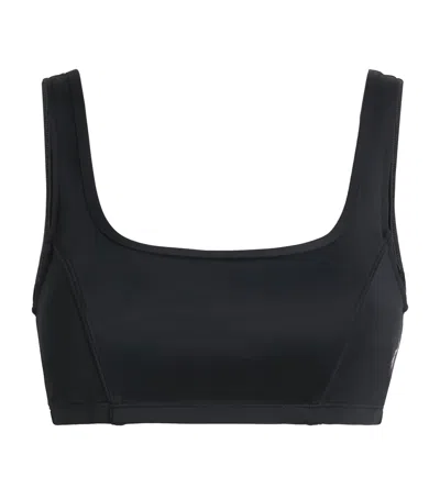 Perfect Moment Logo Sports Bra In Black
