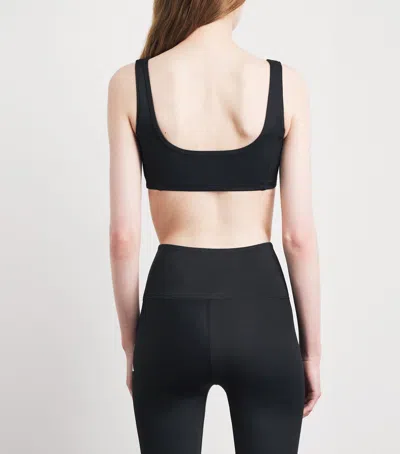 Perfect Moment Logo Sports Bra In Black