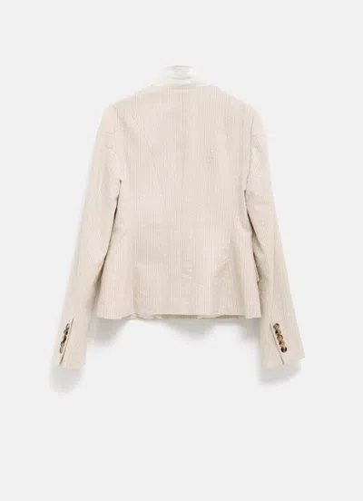 Dries Van Noten Single-breasted Jacket In White