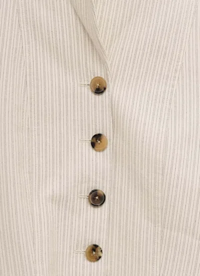 Dries Van Noten Single-breasted Jacket In White