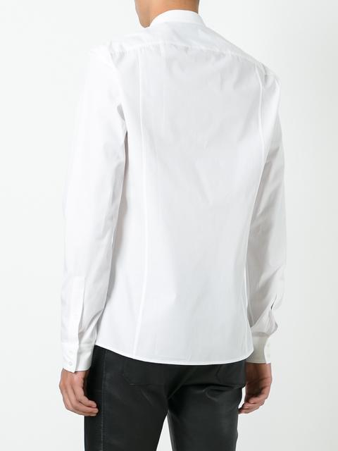 Balmain Classic Cutaway Collar Shirt In White | ModeSens