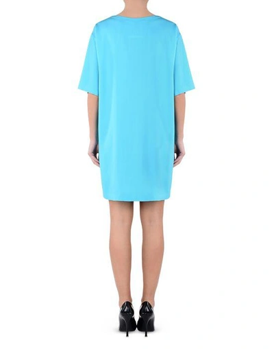 Shop Moschino Short Dresses - Item 34698603 In Turquoise