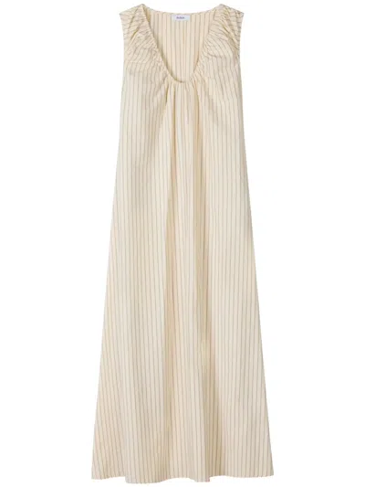 Stylein Stripe-pattern Ruched Dress In Multi
