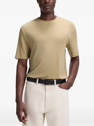 Hugo Boss Relaxed-fit T-shirt In Cotton With Logo Print In Gray