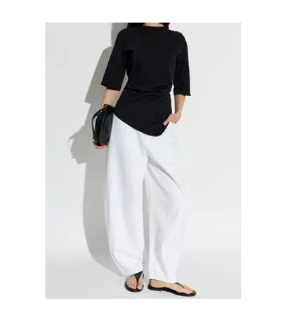 Rohe Róhe Blanco Lantern Jeans In White
