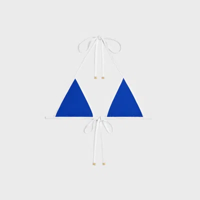 Celine Triomphe Triangle Top In Matte Jersey In Multi