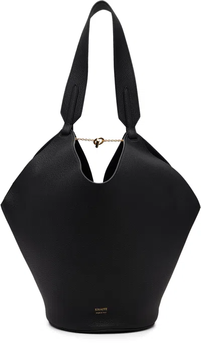 Khaite Lotus Chain Detailed Mini Tote Bag In Black