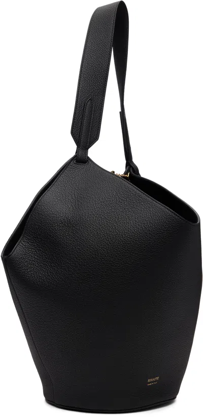 Khaite Lotus Chain Detailed Mini Tote Bag In Black
