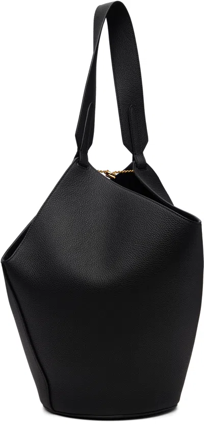 Khaite Lotus Chain Detailed Mini Tote Bag In Black