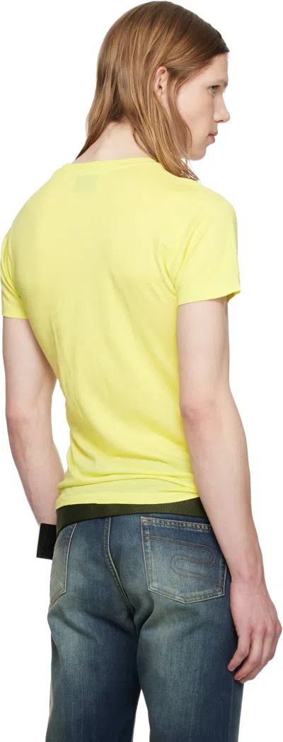 Silas Yellow Slogan T-shirt In Yellow