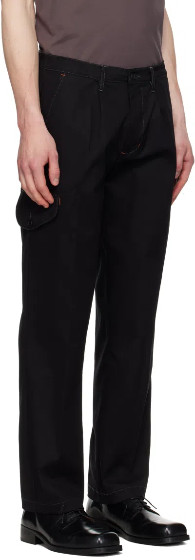 Silas Black Work Trousers In Black